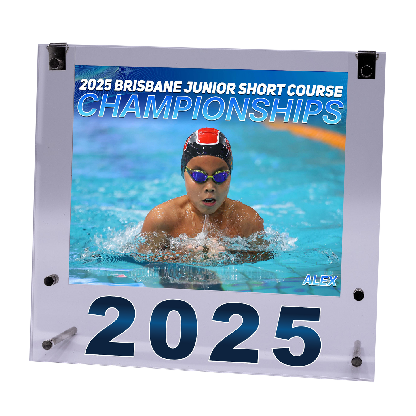 2025 Brisbane Junior Short Course Championships Medium Acrylic Frame