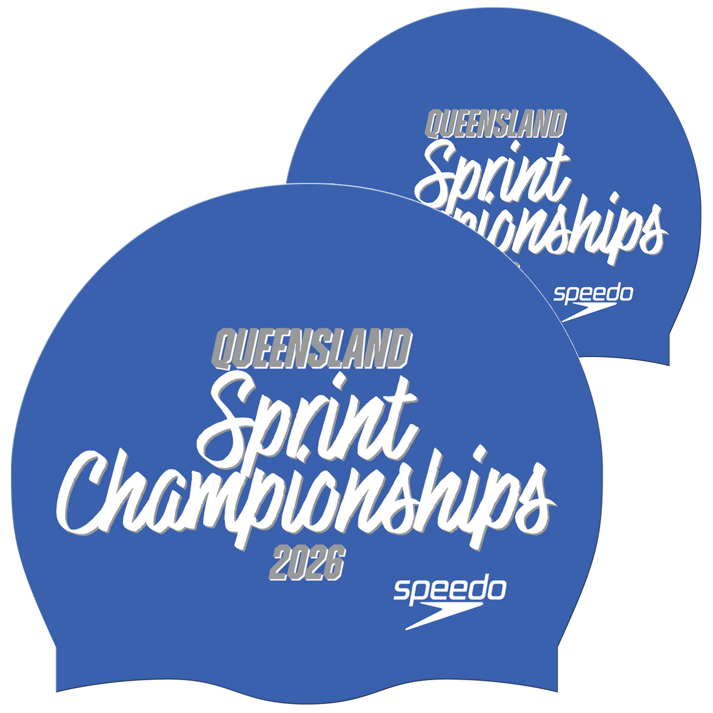 Swimming QLD State - Blue Speedo Cap