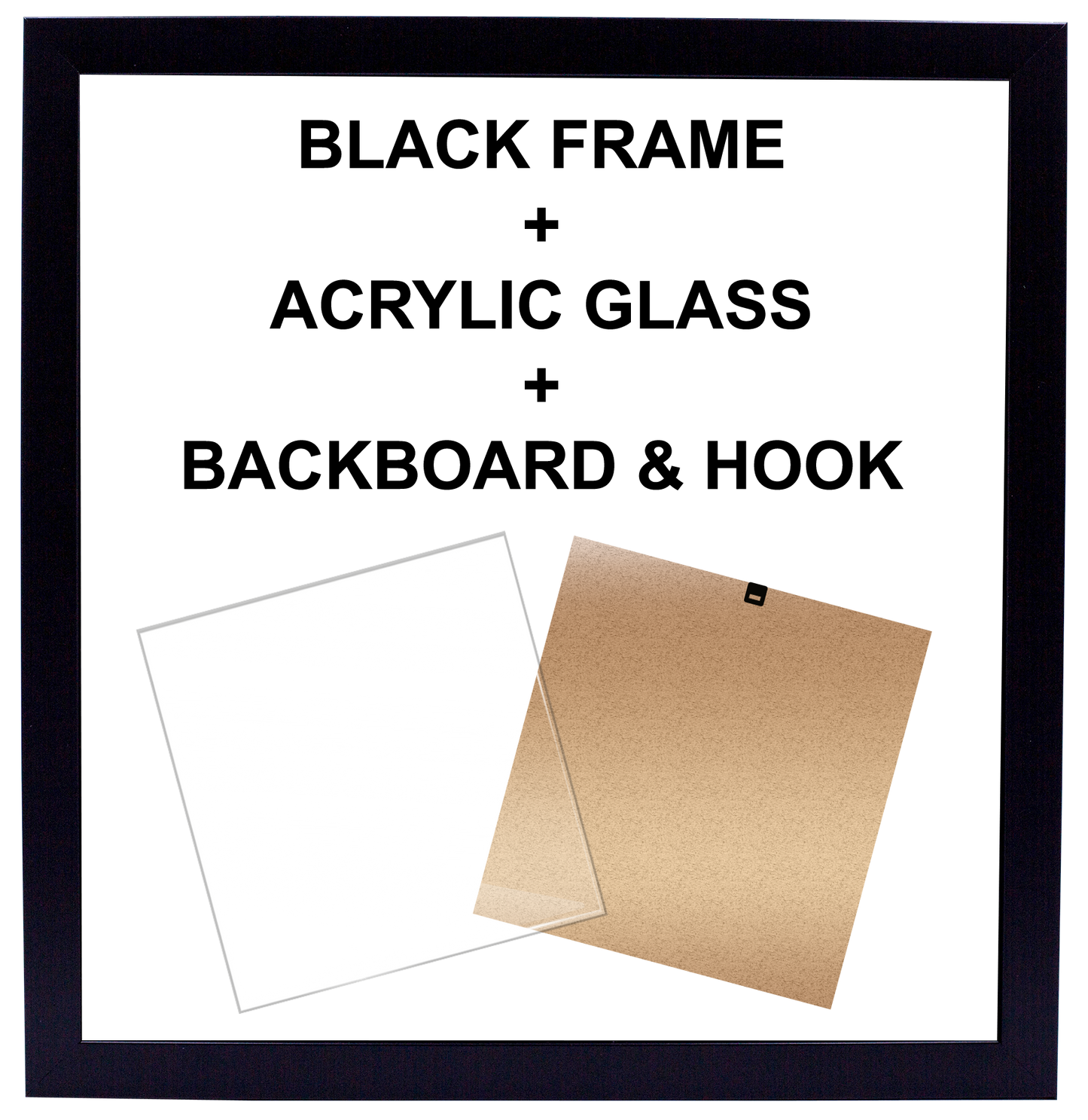 Black Medal Shots Frame Only/Replacement