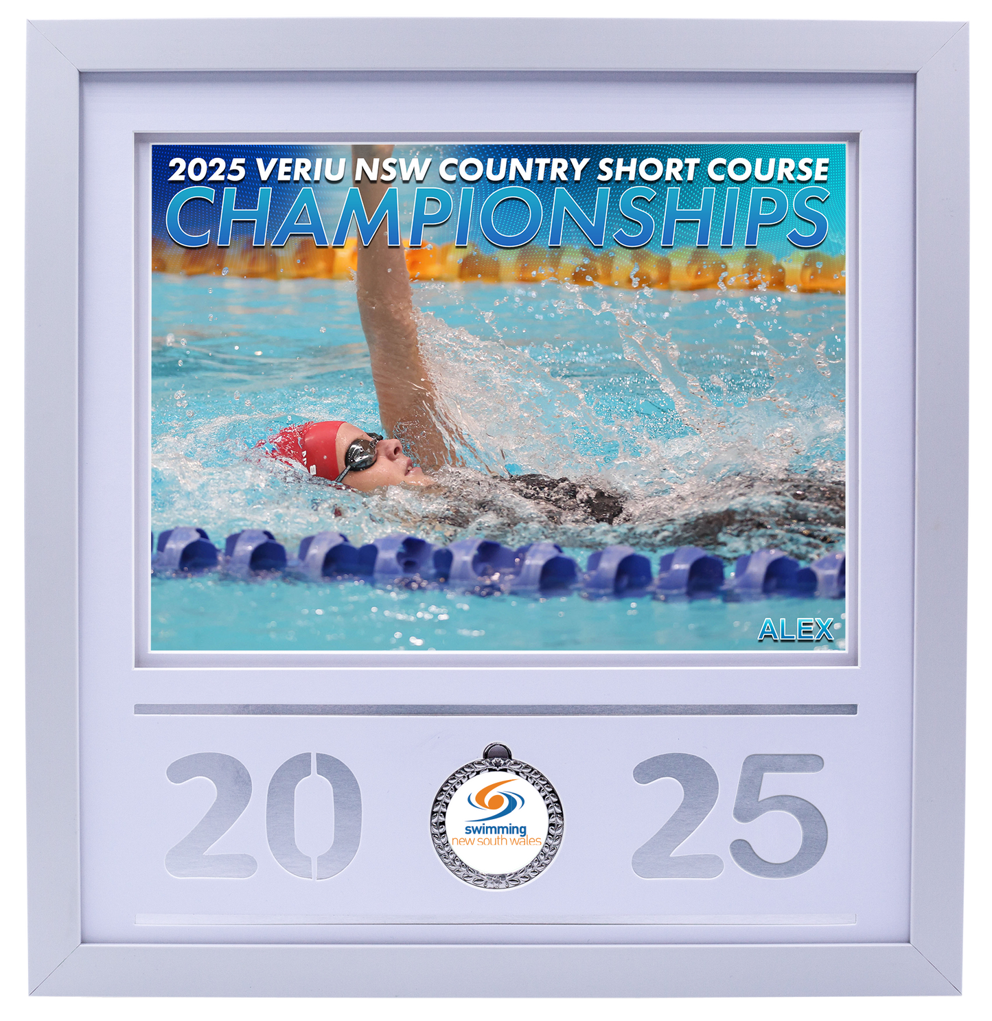 2025 NSW Country SC Championships White Medal Shots Frame