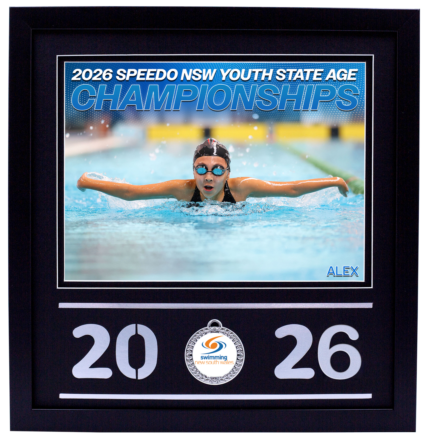 2026 NSW Speedo Youth State Age Championships Black Medal Shots Frame