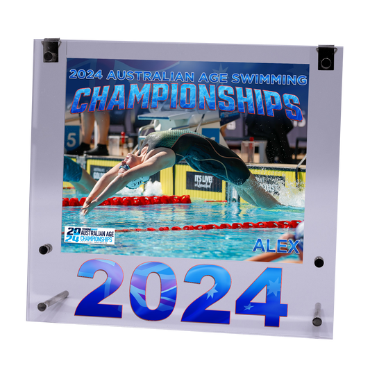 2024 Australian Age Championships Medium Acrylic Frame POST ONLY