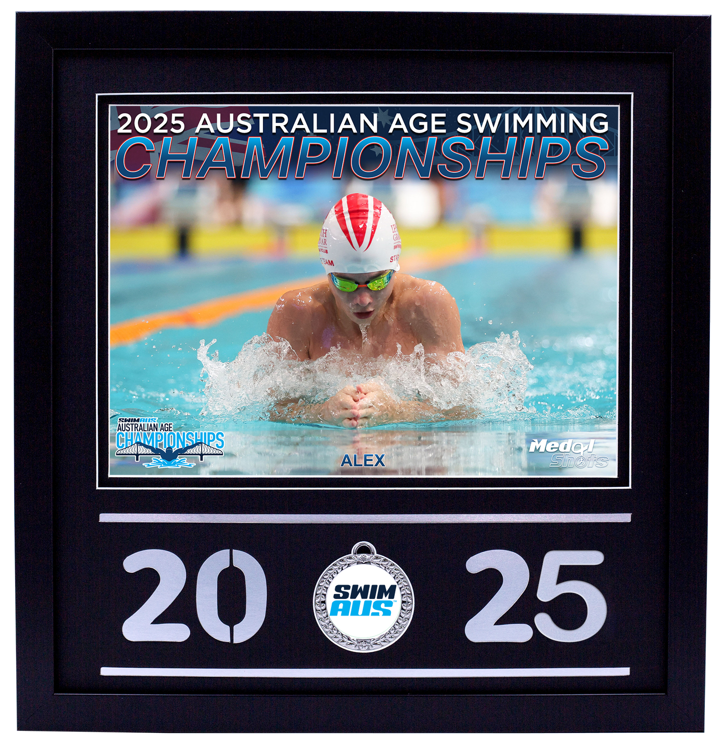 2025 Australian Age Championships Black Medal Shots Frame