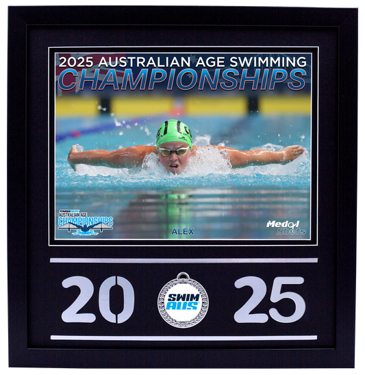 2025 Australian Age Championships Black Medal Shots Frame
