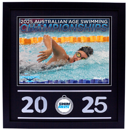 2025 Australian Age Championships Black Medal Shots Frame
