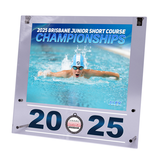 2025 Brisbane Junior Short Course Championships Large Acrylic Frame