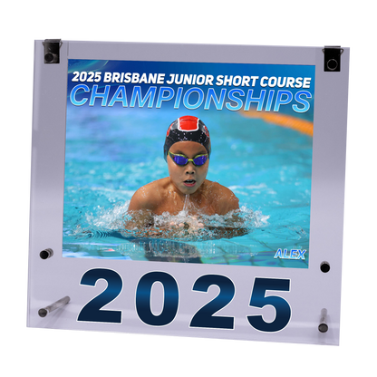 2025 Brisbane Junior Short Course Championships Medium Acrylic Frame