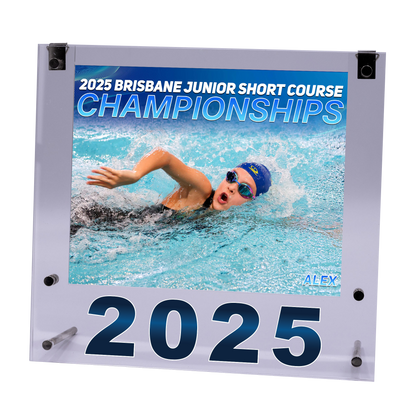 2025 Brisbane Junior Short Course Championships Medium Acrylic Frame