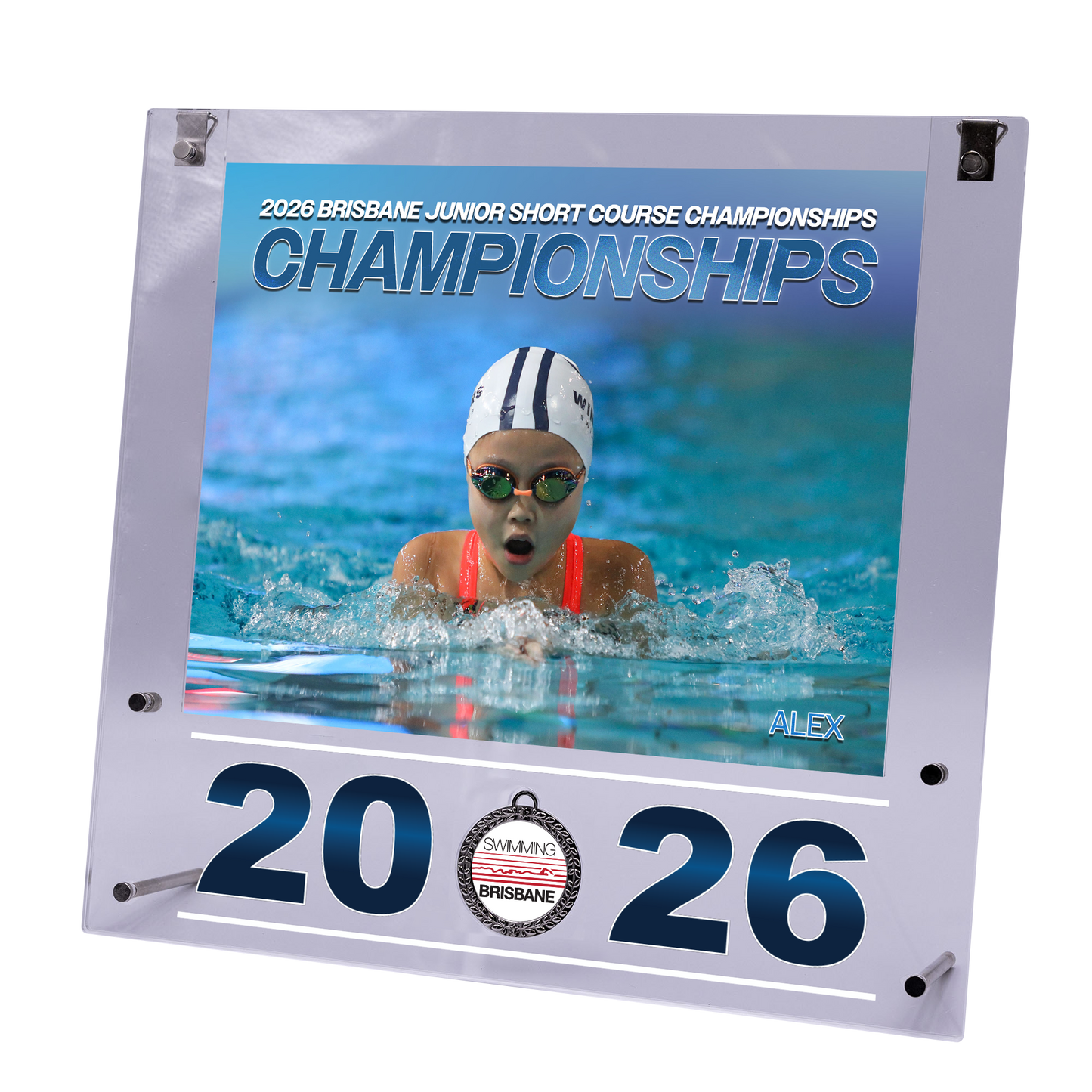 2026 Brisbane Junior Short Course Championships Large Acrylic Frame