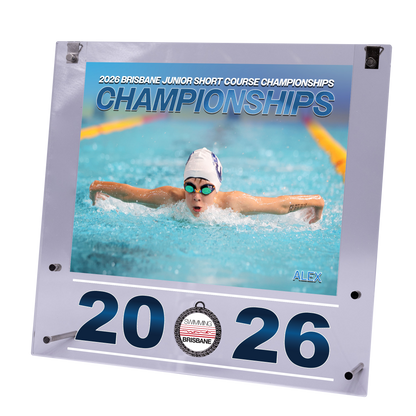 2026 Brisbane Junior Short Course Championships Large Acrylic Frame
