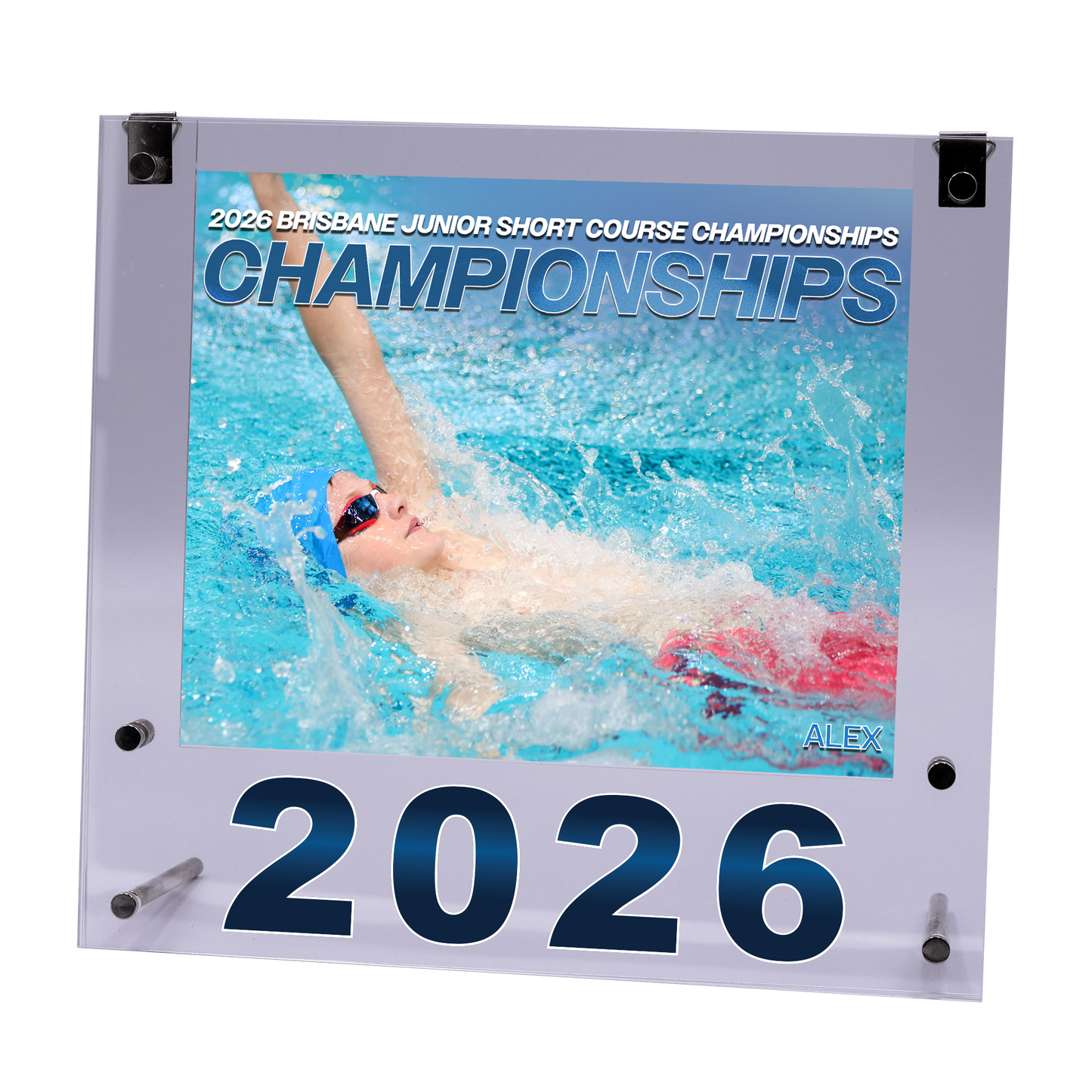 2026 Brisbane Junior Short Course Championships Medium Acrylic Frame