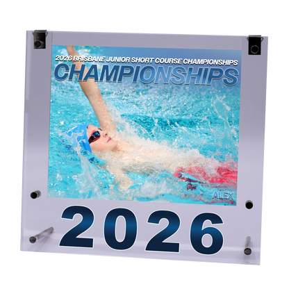 2026 Brisbane Junior Short Course Championships Medium Acrylic Frame