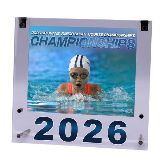 2026 Brisbane Junior Short Course Championships Medium Acrylic Frame