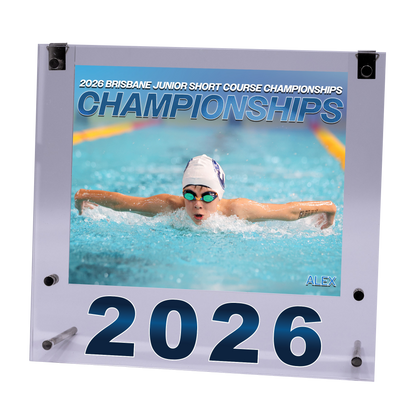 2026 Brisbane Junior Short Course Championships Medium Acrylic Frame