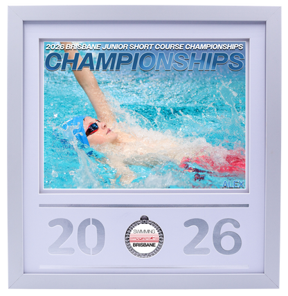 2026 Brisbane Junior Short Course Championships White Medal Shots Frame