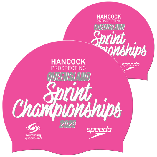 Swimming QLD State - Pink Speedo Cap