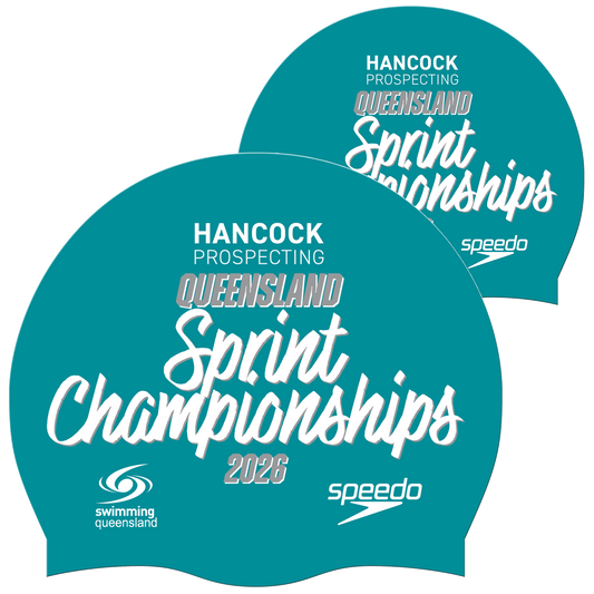 Swimming QLD State - Teal Speedo Cap