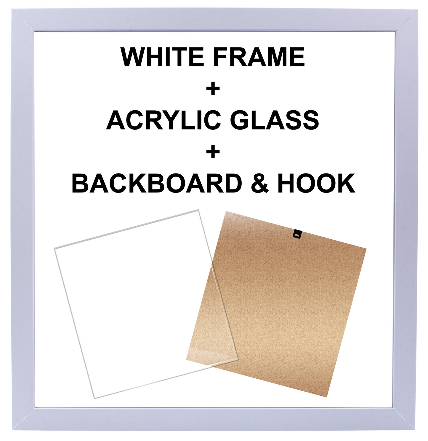 White Medal Shots Frame Only/Replacement