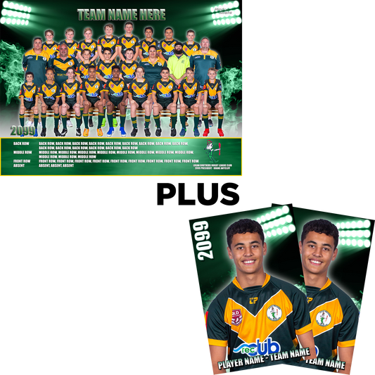 Team Package - Laminated Team + 6" by 4" Portrait Prints