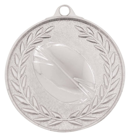 Classic Wreath Rugby Medal