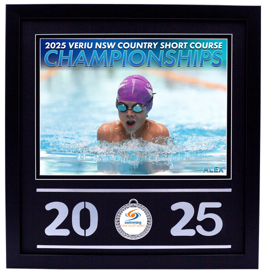 2025 NSW Country SC Championships Black Medal Shots Frame