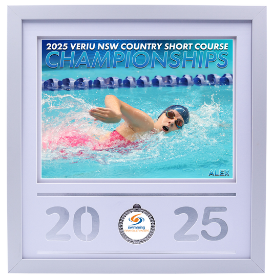 2025 NSW Country SC Championships White Medal Shots Frame