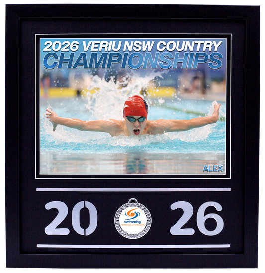 2026 NSW Country Championships Black Medal Shots Frame