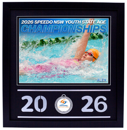 2026 NSW Speedo Youth State Age Championships Black Medal Shots Frame