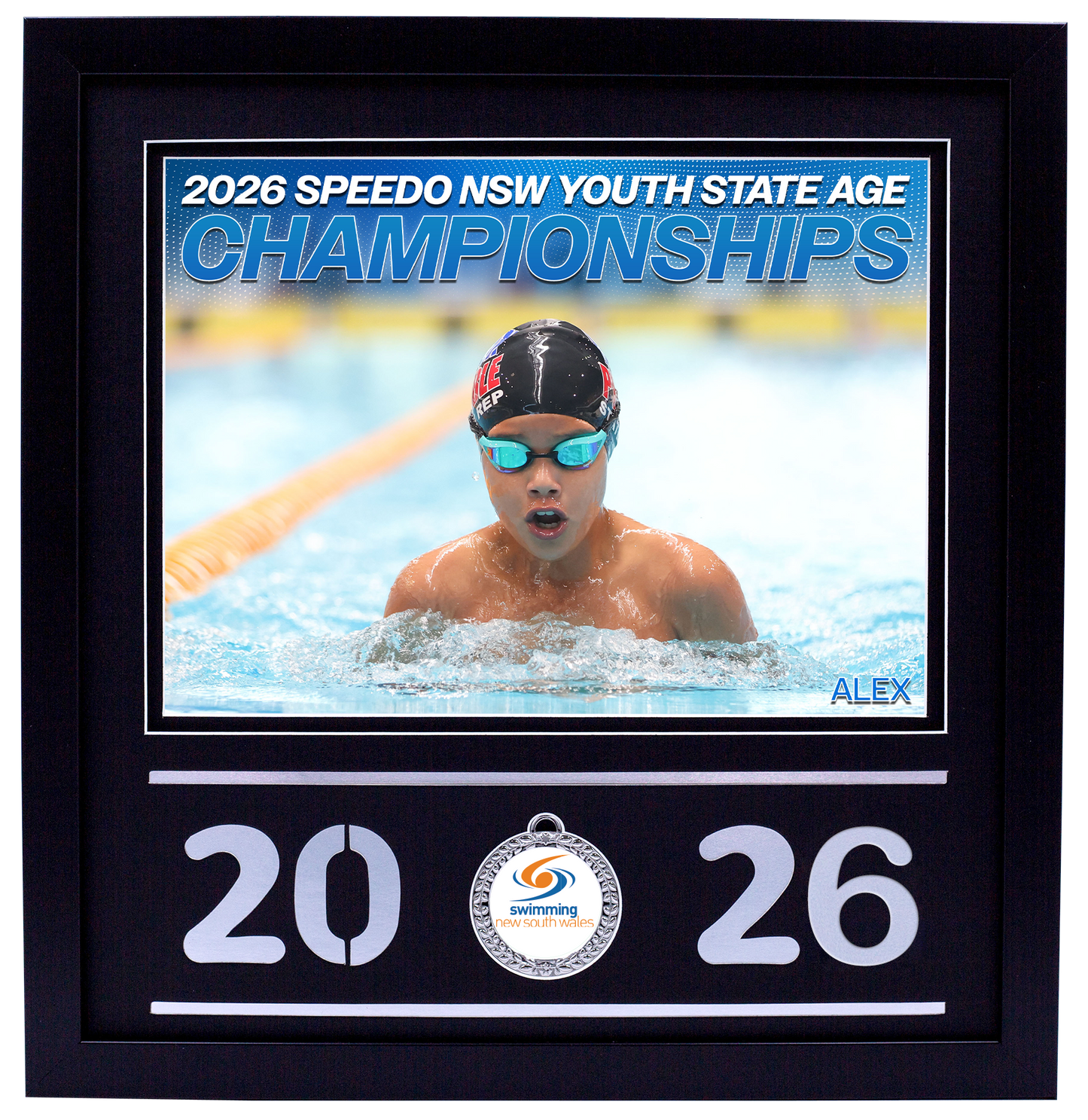 2026 NSW Speedo Youth State Age Championships Black Medal Shots Frame