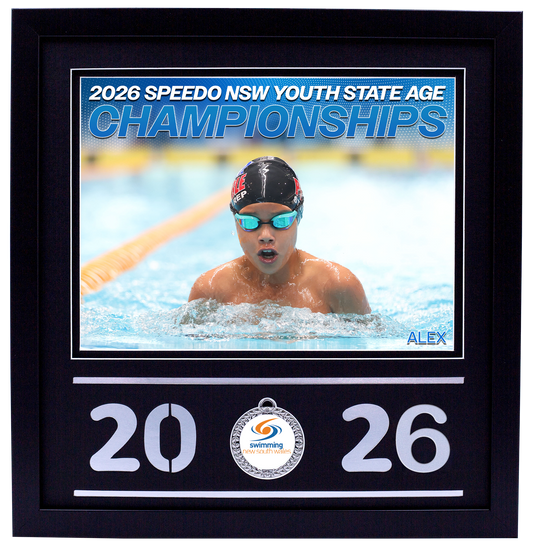 2026 NSW Speedo Youth State Age Championships Black Medal Shots Frame