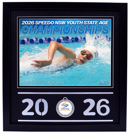 2026 NSW Speedo Youth State Age Championships Black Medal Shots Frame