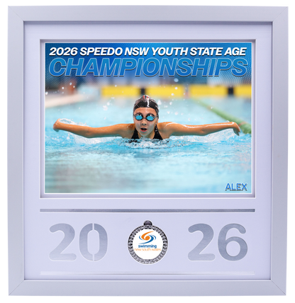 2026 NSW Speedo Youth State Age Championships White Medal Shots Frame