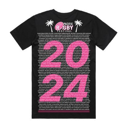 2024 Pacific Youth Rugby Festival Names T-Shirt