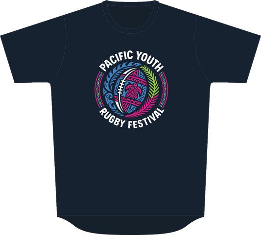 2025 Pacific Youth Rugby Festival Names T-Shirt