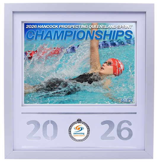2026 QLD Sprint Championships White Medal Shots Frame