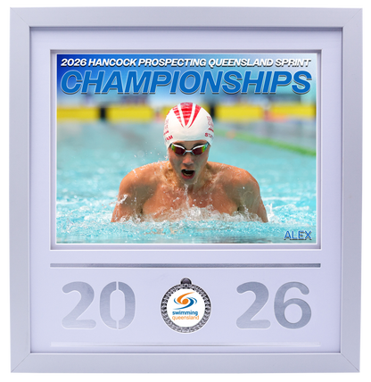 2026 QLD Sprint Championships White Medal Shots Frame