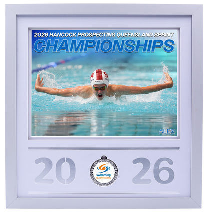 2026 QLD Sprint Championships White Medal Shots Frame