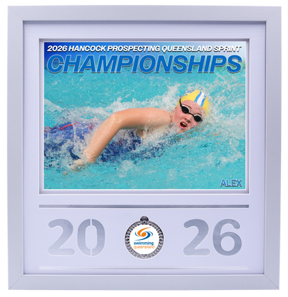 2026 QLD Sprint Championships White Medal Shots Frame