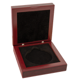 50/52mm Premium Rosewood Timber Medal Box