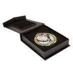 70mm Flip Top Faux Leather Box
