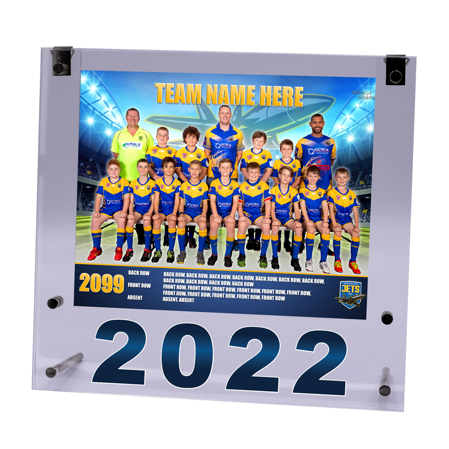 Medium Acrylic Framed Team Photo