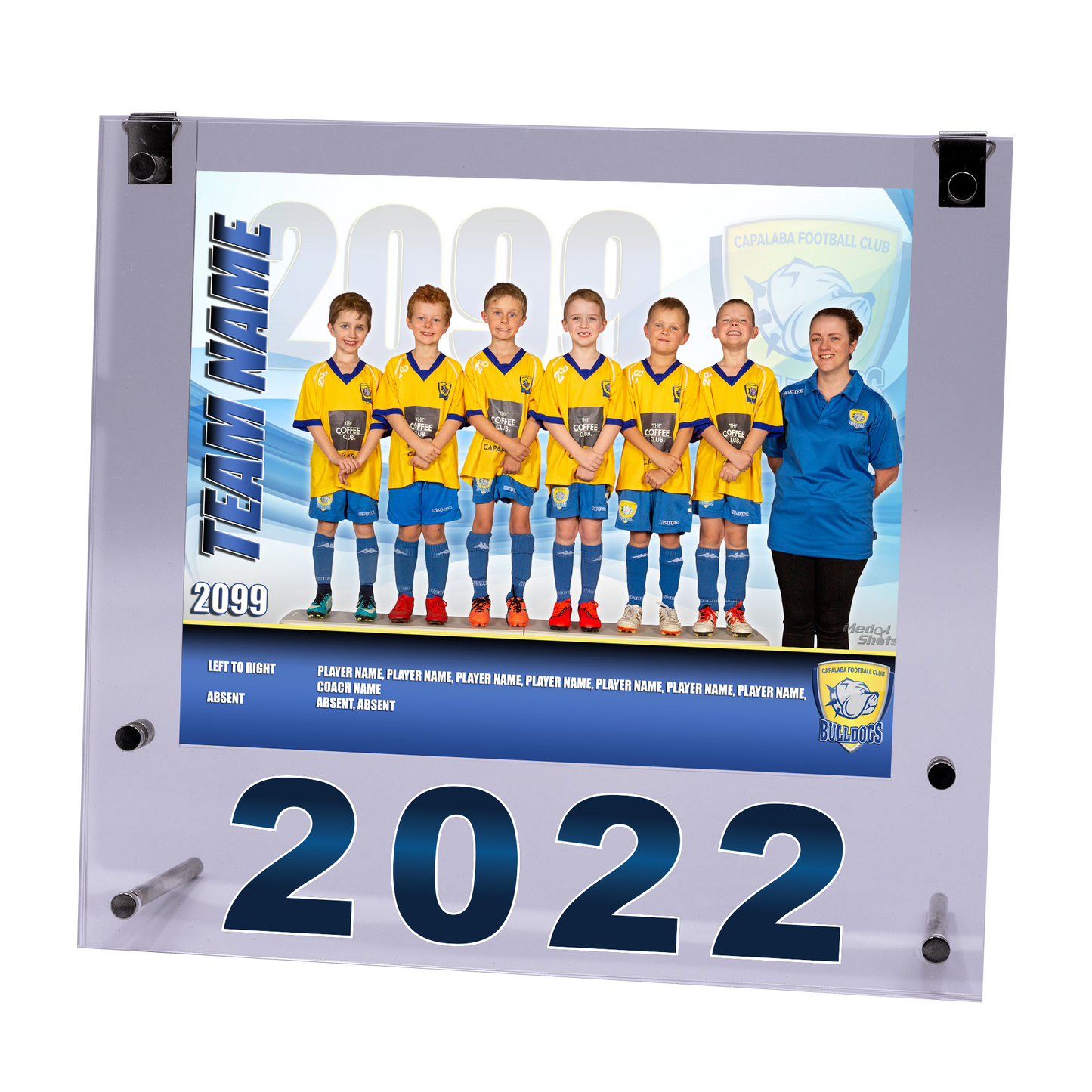 Medium Acrylic Framed Team Photo