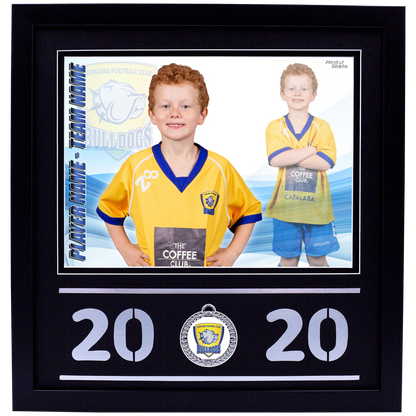 Framed Portrait Photo with Medal