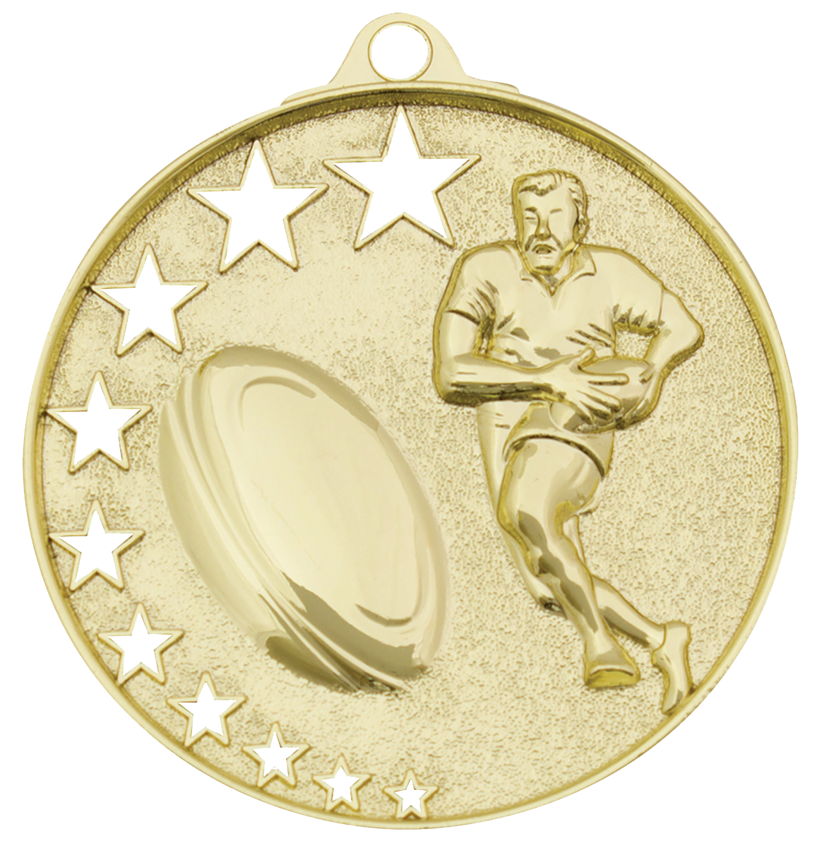 Customised Rugby Stars Medal