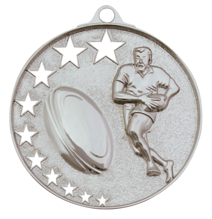 Customised Rugby Stars Medal