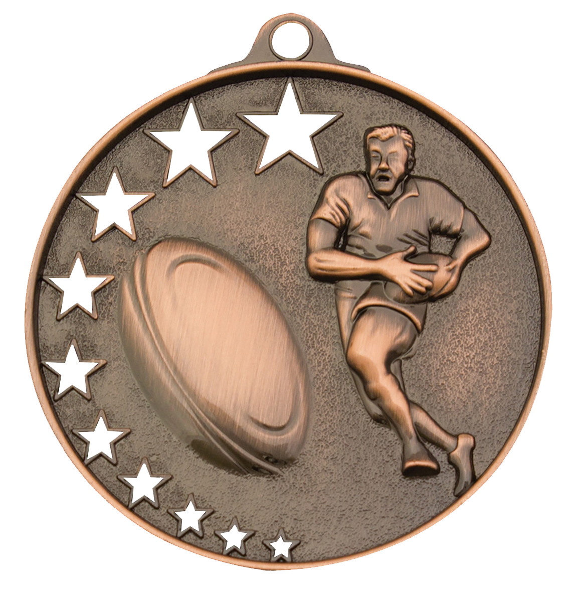 Customised Rugby Stars Medal