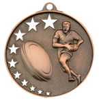Customised Rugby Stars Medal