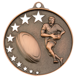 Customised Rugby Stars Medal