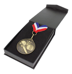 50 - 70mm Flip Top Faux Leather Medal & Ribbon Box