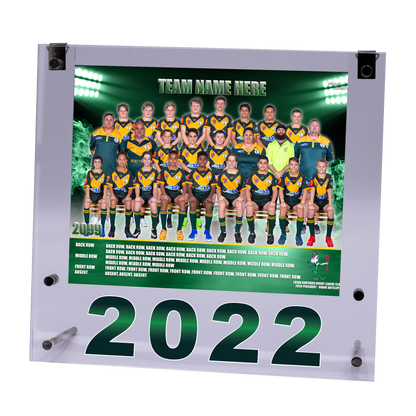 Medium Acrylic Framed Team Photo